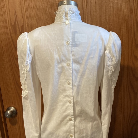 vintage NWT Scott McClintock puffy shoulder blouse 6 - Picture 5 of 15